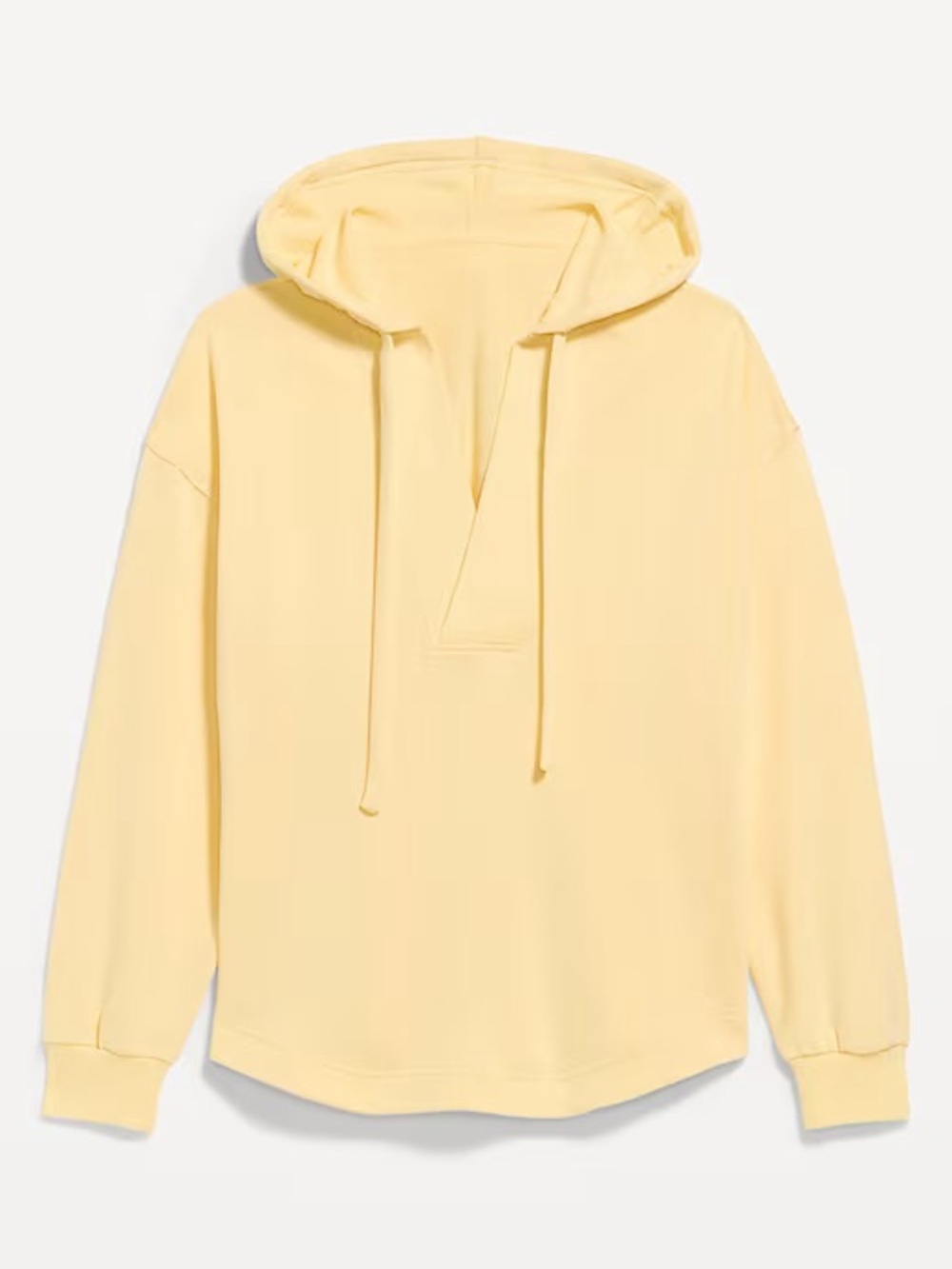 Old Navy SoComfy Terry Oversized Butter Yellow Tunic Beach Hoodie | Medium